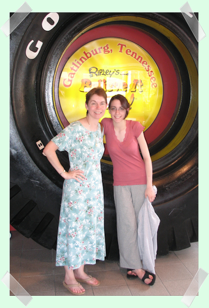 Elena Dunkle and Clare B. Dunkle at the Ripley's Believe It or Not museum